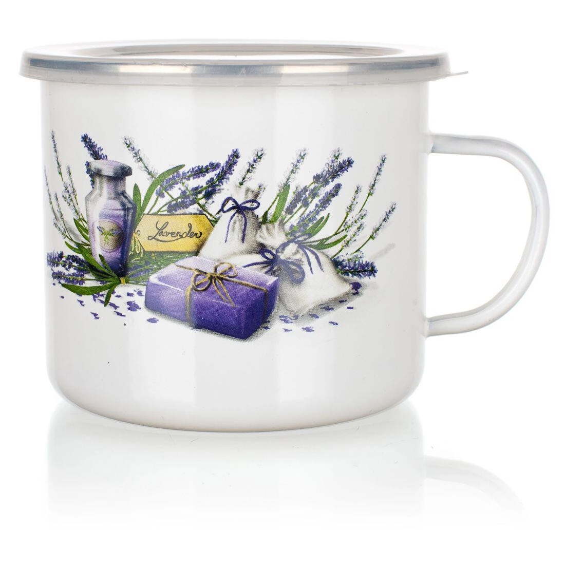 Banquet Hrnek smalt. 0,9 L Levandule