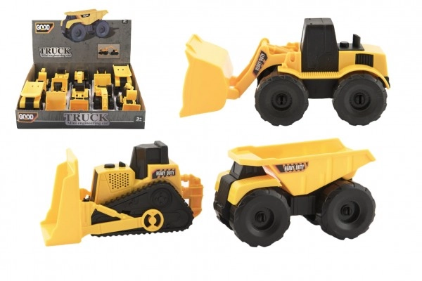 Teddies Stavební stroje plast 12-14cm mix druhů