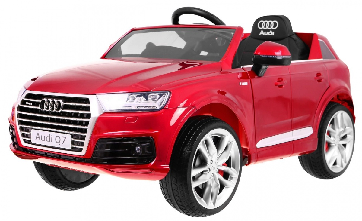 Detské elektrické auto Audi Q7 Červené s lakom