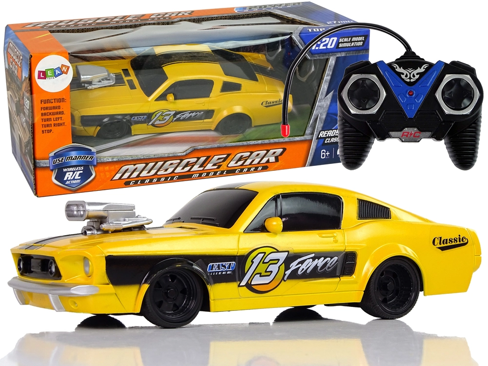 E-shop Športové auto na diaľkové ovládanie 1:20 Pilot Yellow