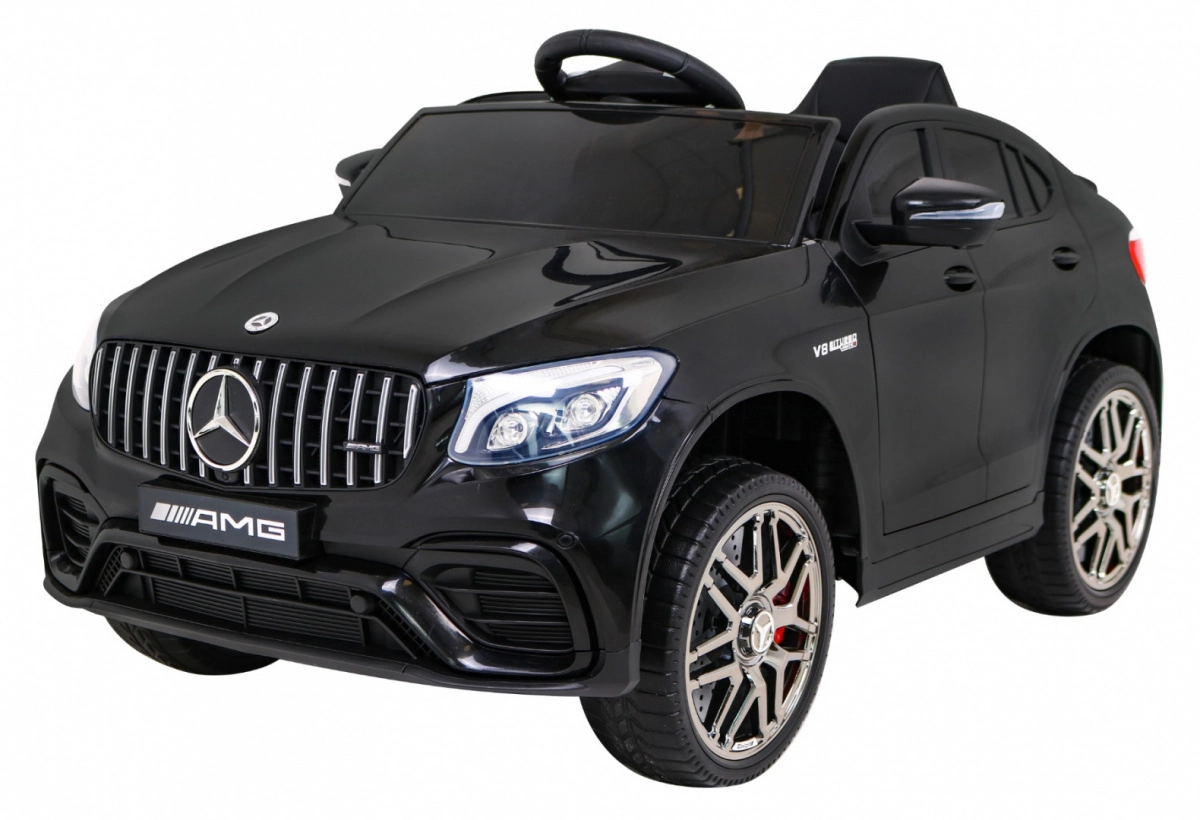 E-shop Joko Elektrické autíčko Mercedes Benz GLC63S 4x4 penové kolesá kožené sedadlo čierna