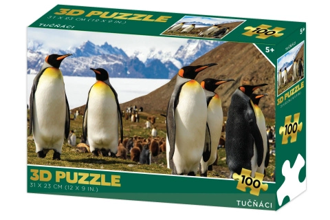 3D puzzle tučniaky 100 dielikov