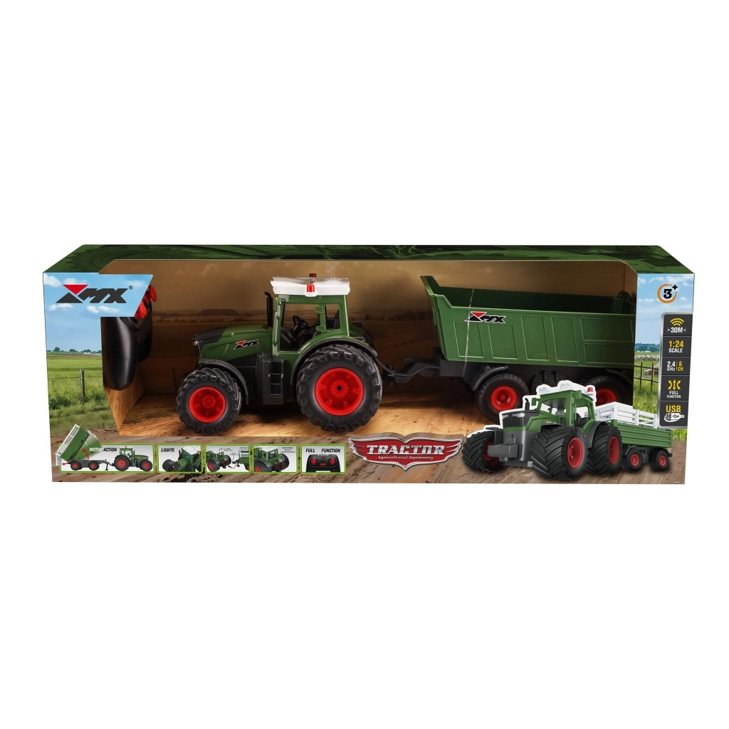 RC traktor s valníkom 2,4 GHz