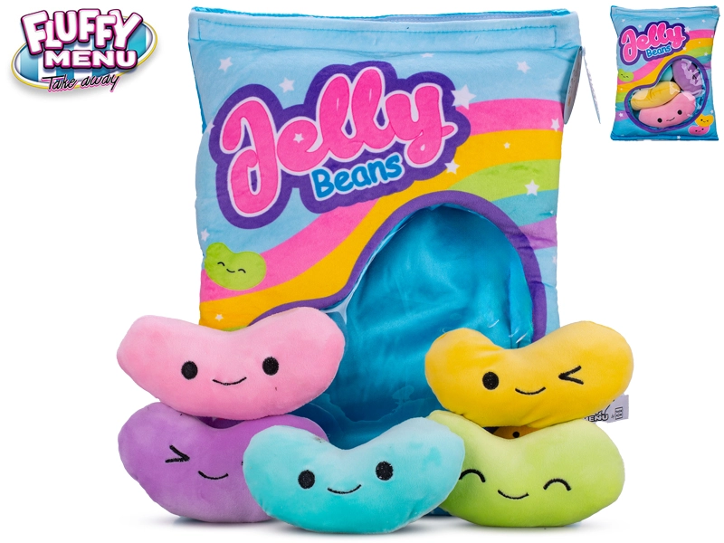 E-shop Mikro trading Fluffy Menu Želé fazolky 5 ks v m polštáři 18 cm