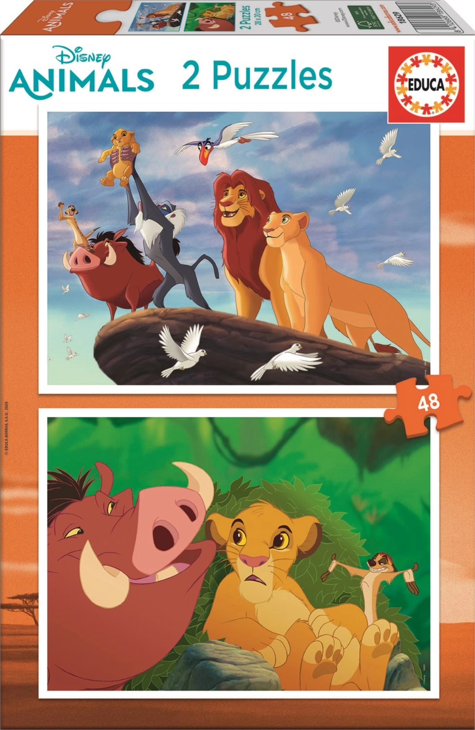 E-shop Educa The Lion King Disney 2 x 48 dielov