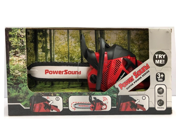 Červená reťazová píla – detská hračka na batérie