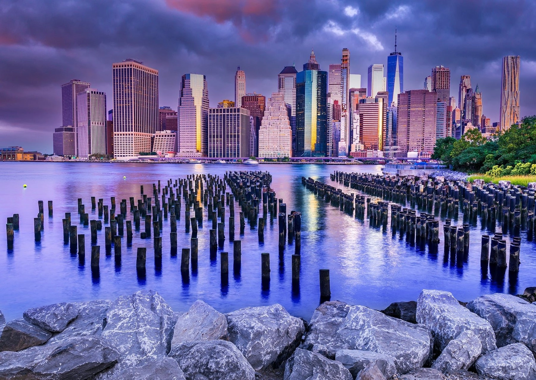 E-shop Enjoy Cloudy Sky Over Manhattan New York 1000 dielov