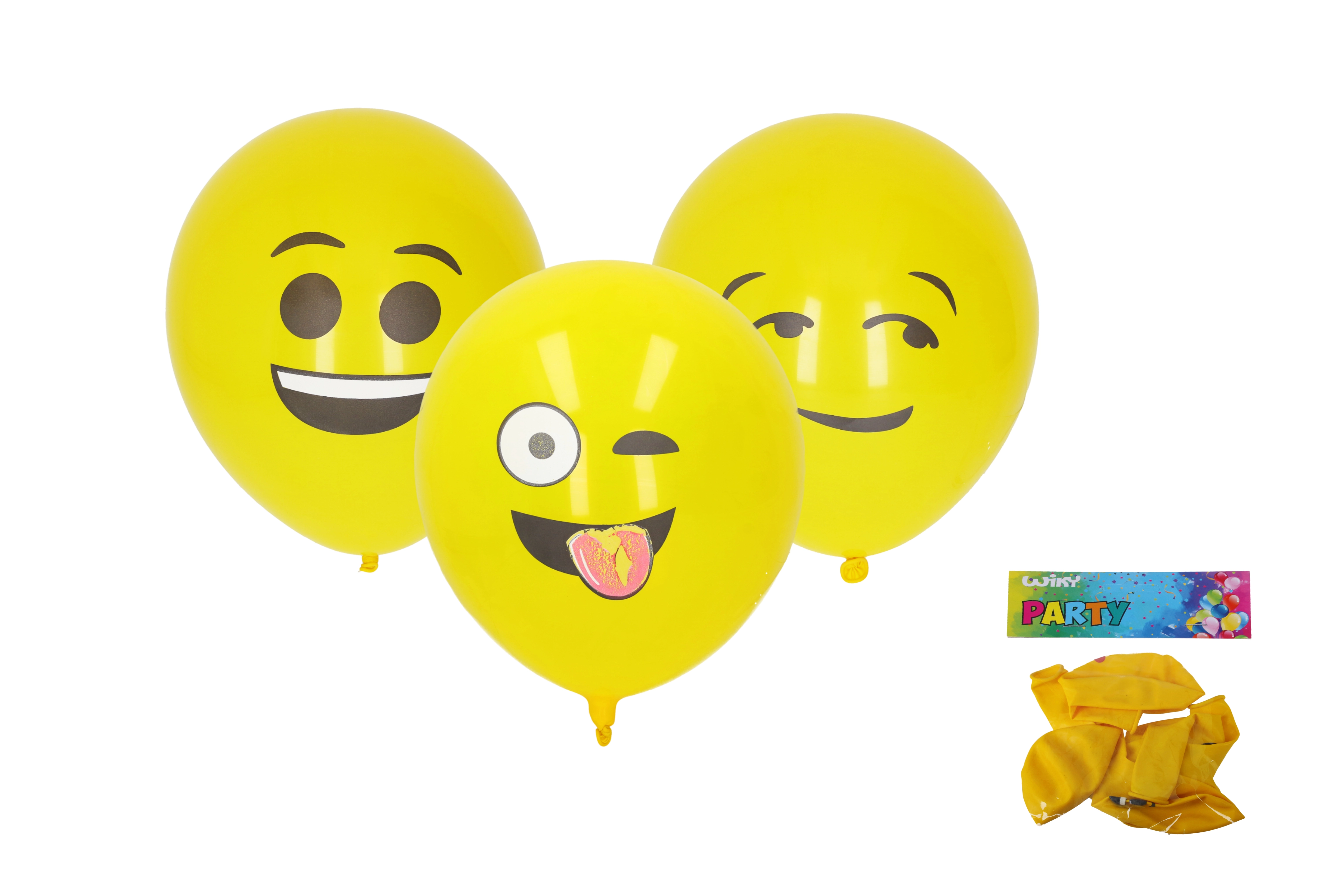 E-shop Wiky Balónik nafukovací 30cm sada potlač tvár
