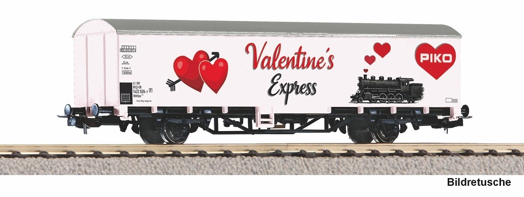 piko krytý vozeň valentínsky expres h0 1:87 limitovaná edícia