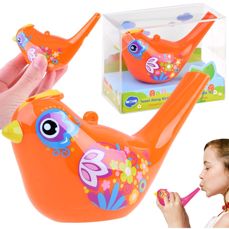 E-shop Hola Aqua Water Bird VODNÁ Píšťalka Vtáčik oranžová