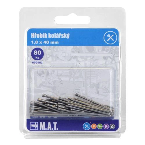 E-shop Kolárske klince 40 × 1,8 mm – 80 ks