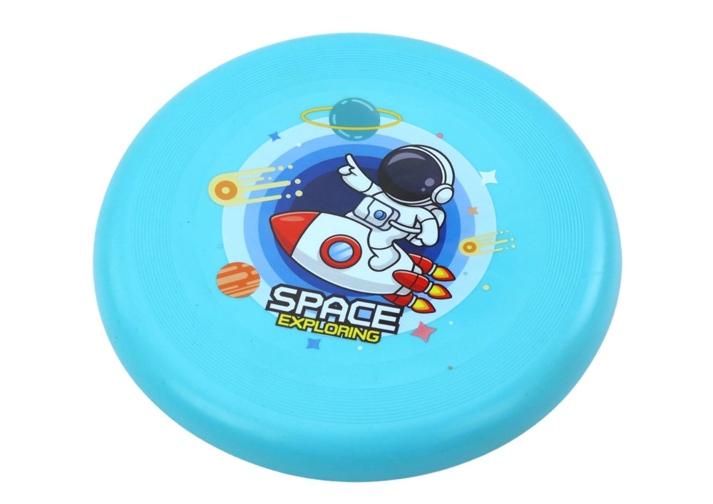 E-shop Lietajúci Disk Frisbee Kozmonaut Modrý 20cm