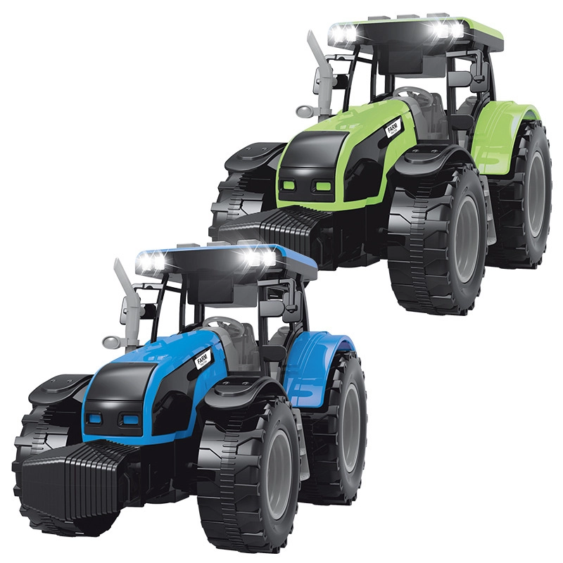 E-shop FARM SERVICE traktor so zvukmi a svetlami zeleno‑sivý 1:32