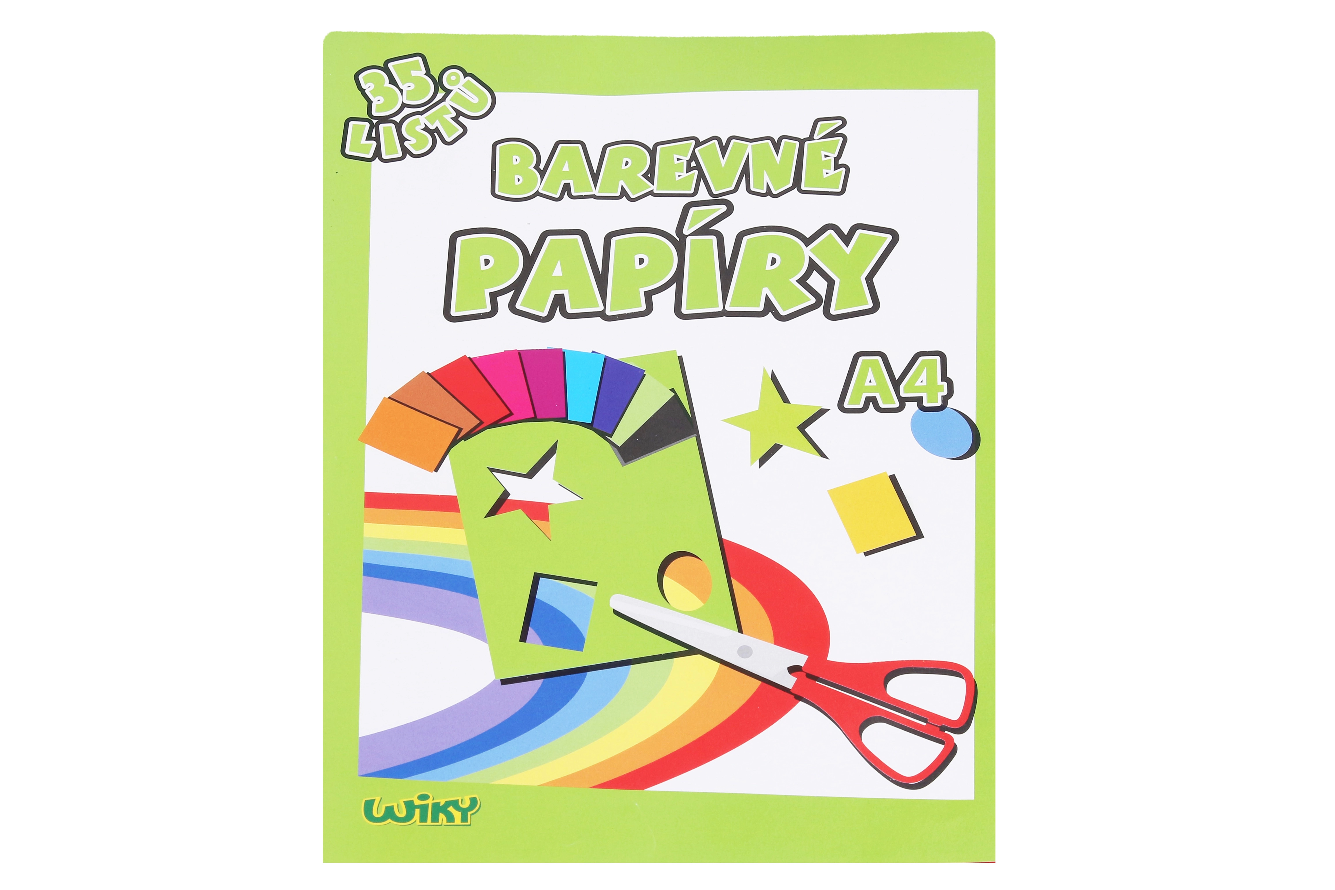 E-shop Wiky papiere farebné W A4 34 listov 80g WKW886464