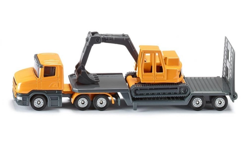 E-shop Siku Blister Ťahač s podvalníkom a rýpadlom 1:87