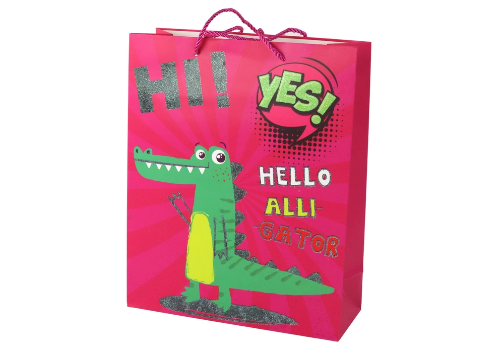 E-shop Papierová darčeková taška ružová 41,5 × 30 × 12 cm