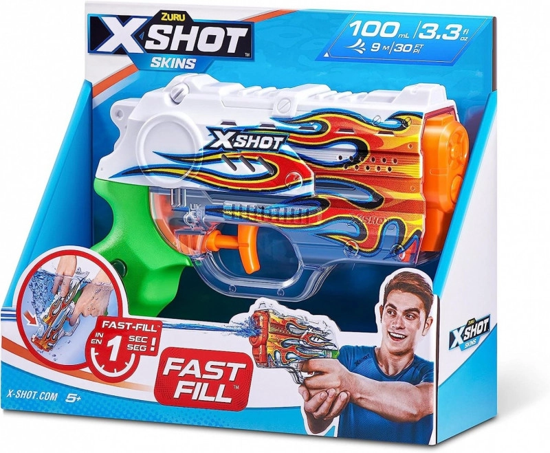 E-shop ZURU X-Shot vodná pištoľ Nano Fast-Fill Skins