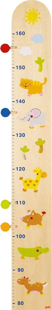 GOKI Detský drevený meter džungľa 92 cm