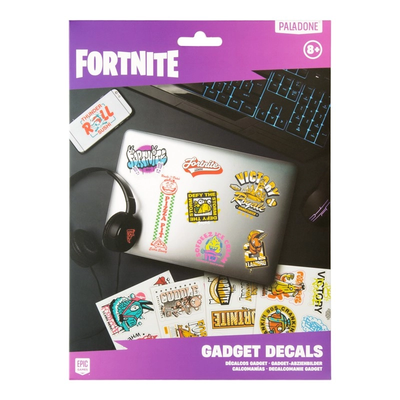 Fortnite technické nálepky – sada 4 hárkov