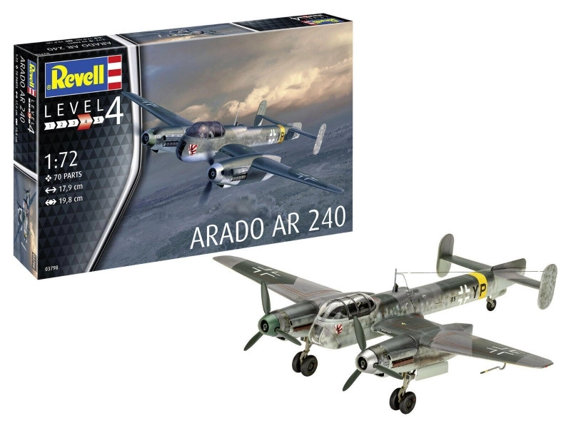 REVELL Plastic ModelKit letadlo 03798 Arado AR 240 1:72