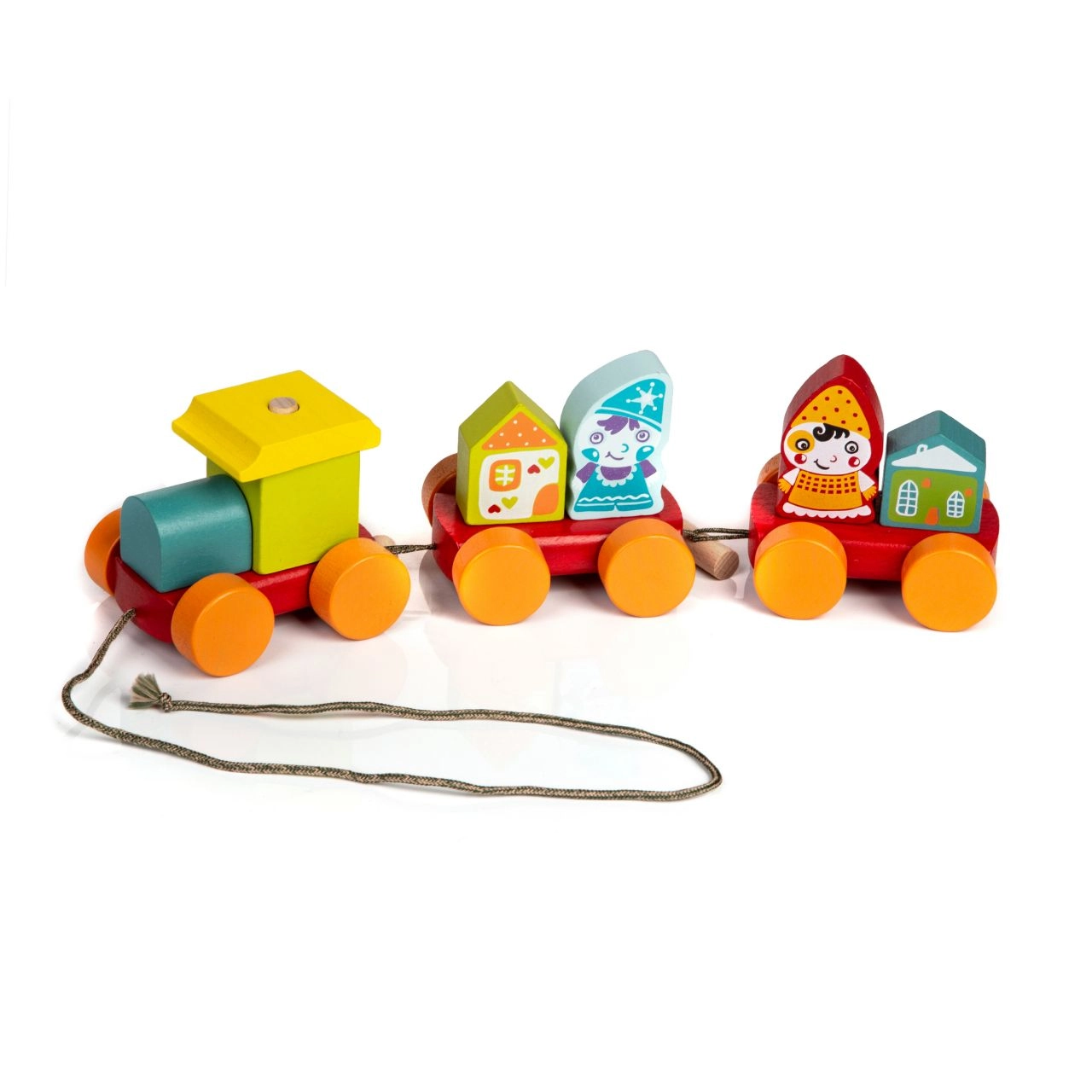 E-shop Cubika wood Baby rozprávkový vláčik na kolieskach