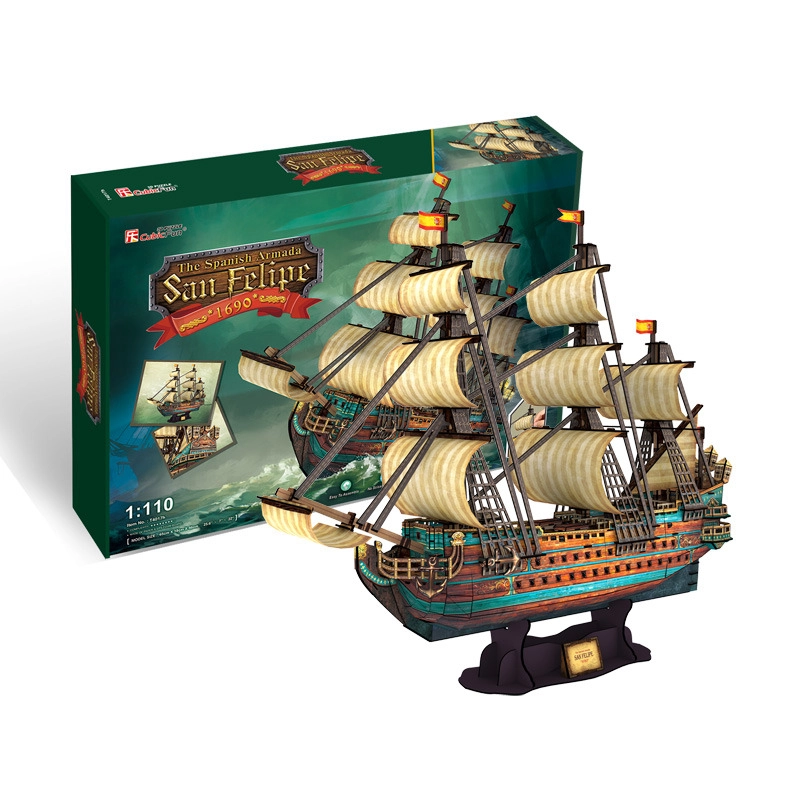 CubicFun 3D puzzle Loď The Spanish Armada San Felipe 248 ks