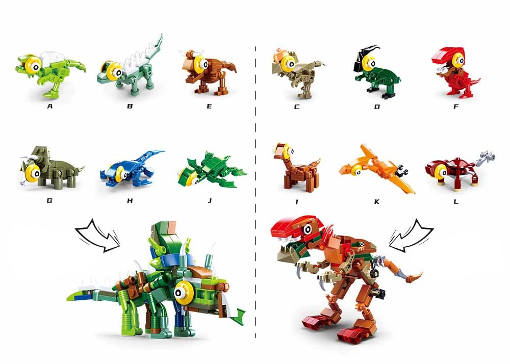 E-shop Sluban dinosaurové vajce – mini stavebnica dinosaurov (1 ks)