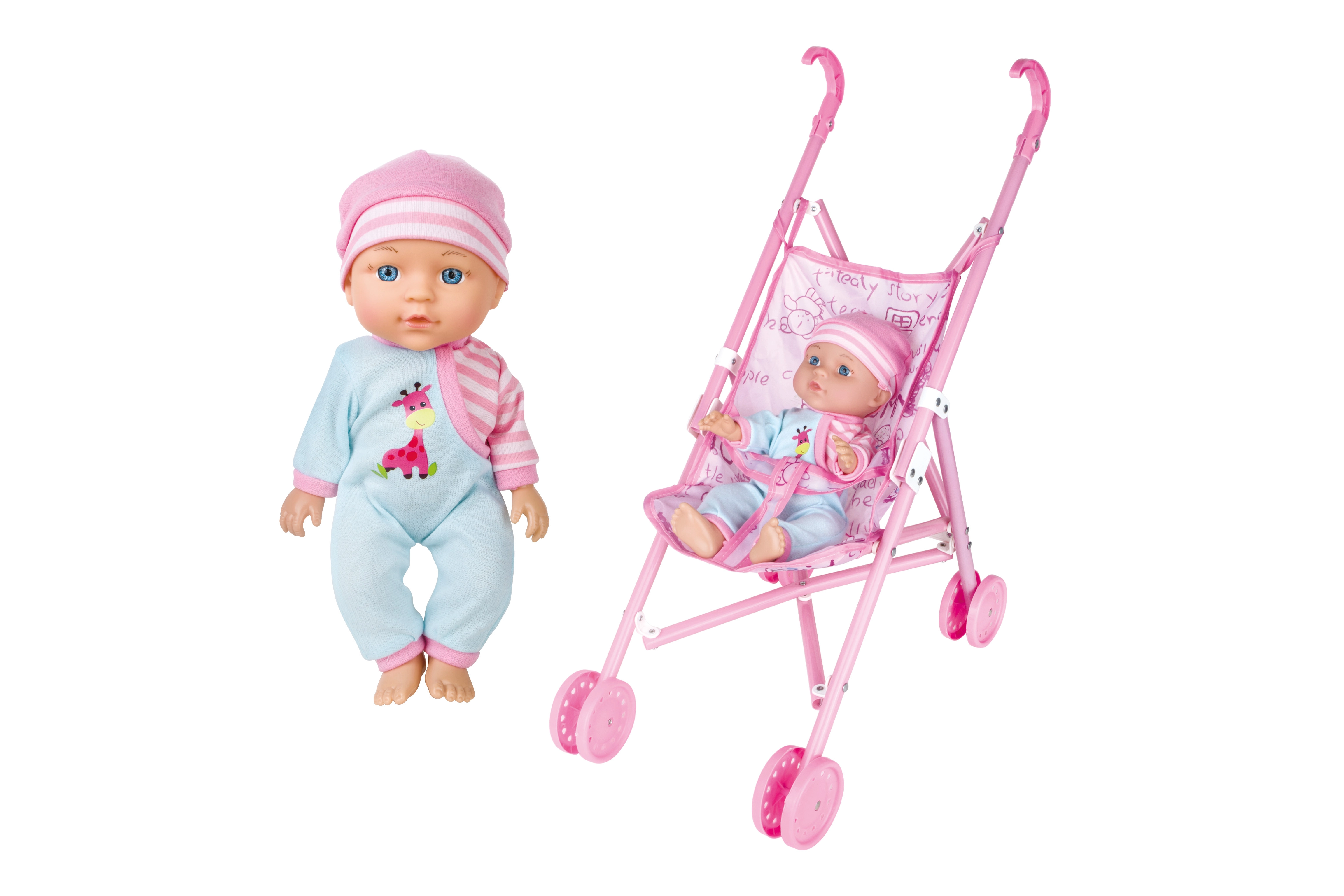 E-shop Wiky Bábätko so zvukmi a kočíkom 27cm