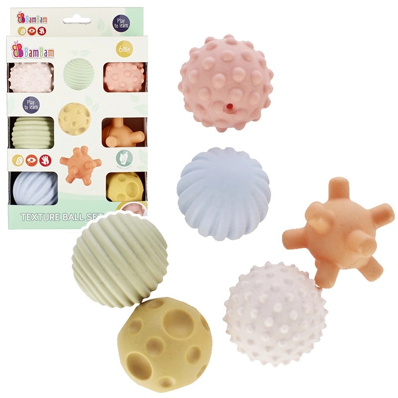 Senzorické loptičky BAM BAM pre bábätká 6 m+