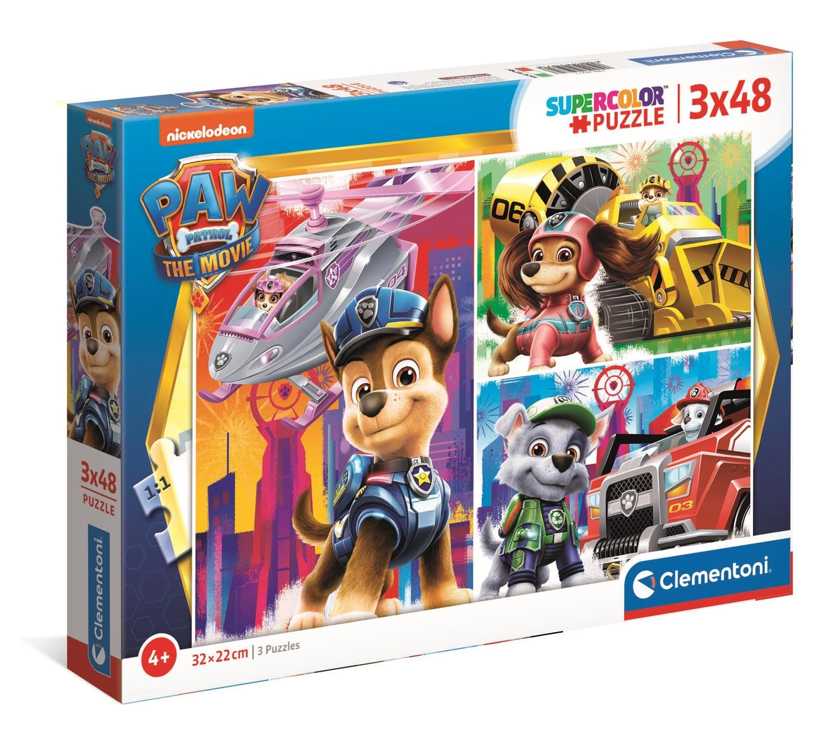 E-shop Clementoni puzzle Labková patrola vo filme 3x48 dielikov