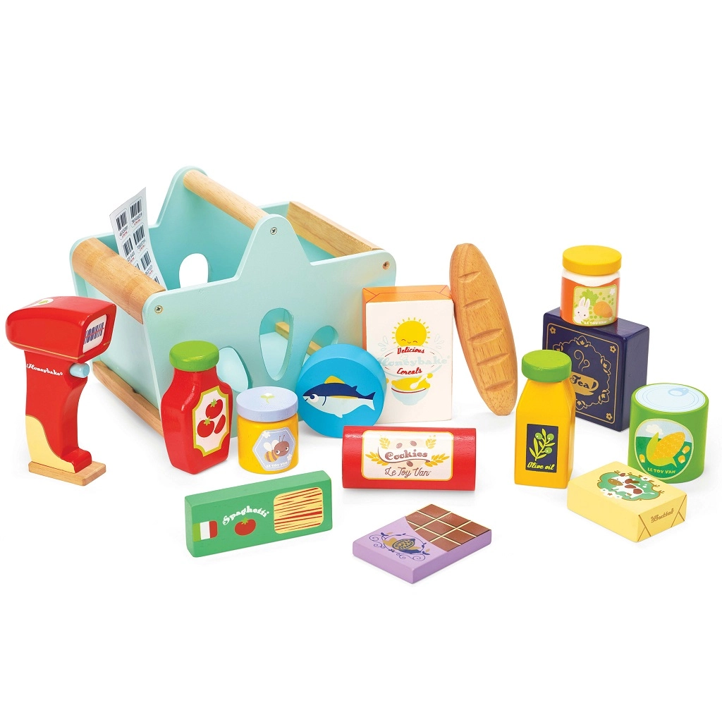 E-shop Le Toy Van Košík s potravinami se skenerem