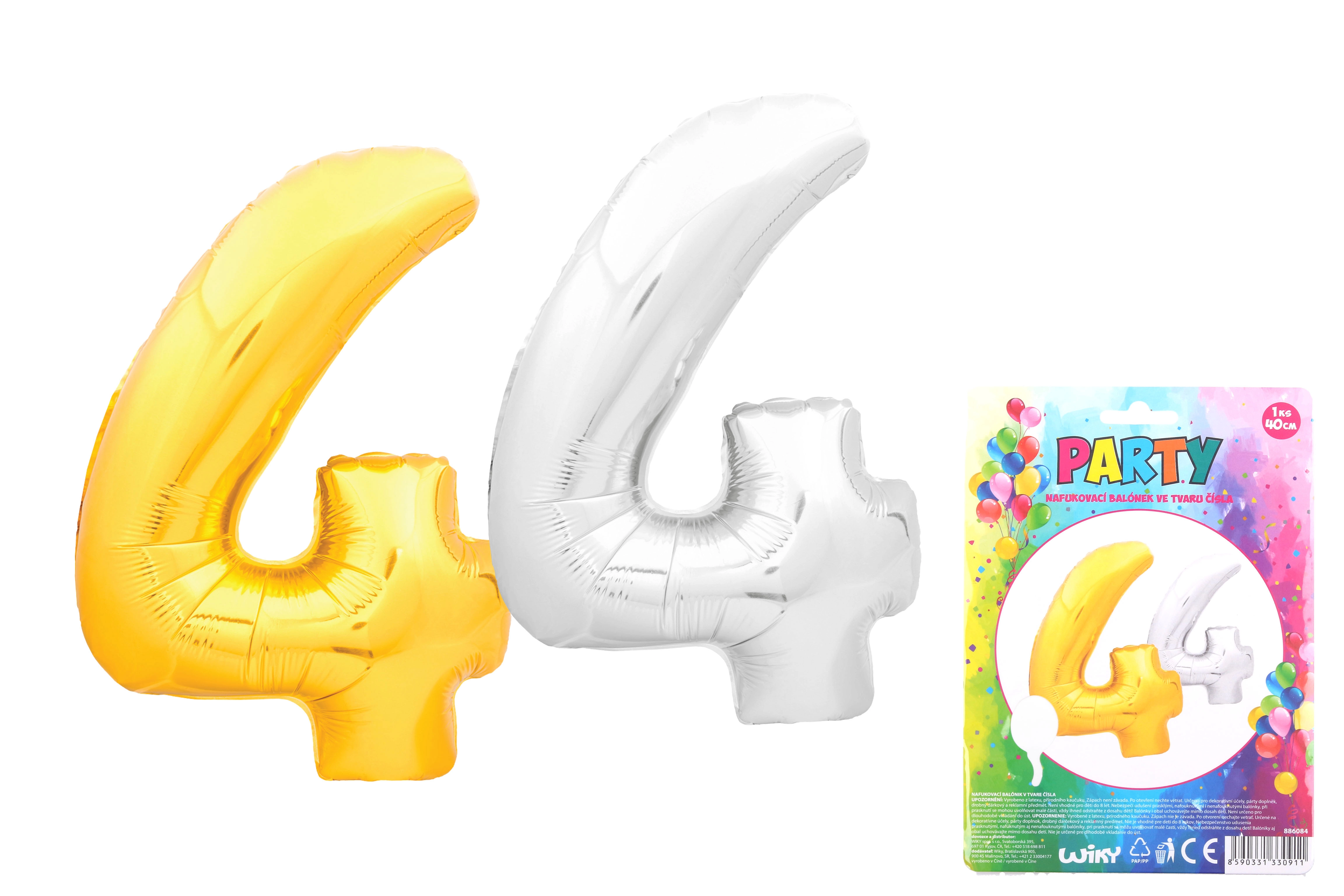E-shop Wiky Nafukovací balónik číslo 4 WKW886084