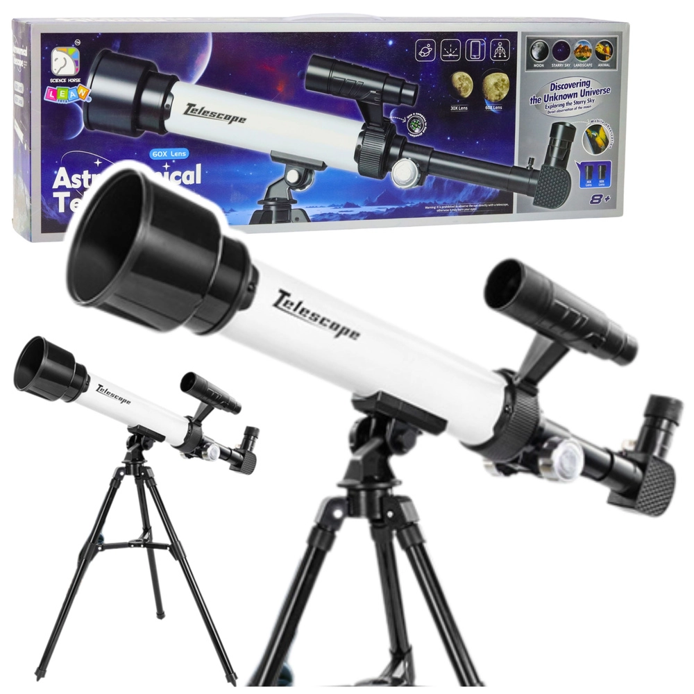 Detský astronomický ďalekohľad s držiakom na telefón