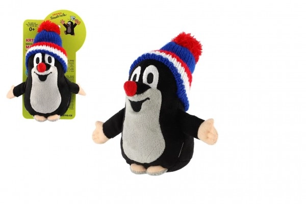 E-shop Krtko plyšák s čiapkou 15 cm