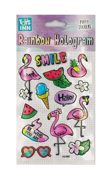 E-shop Holografické samolepky Smile – dúhový efekt