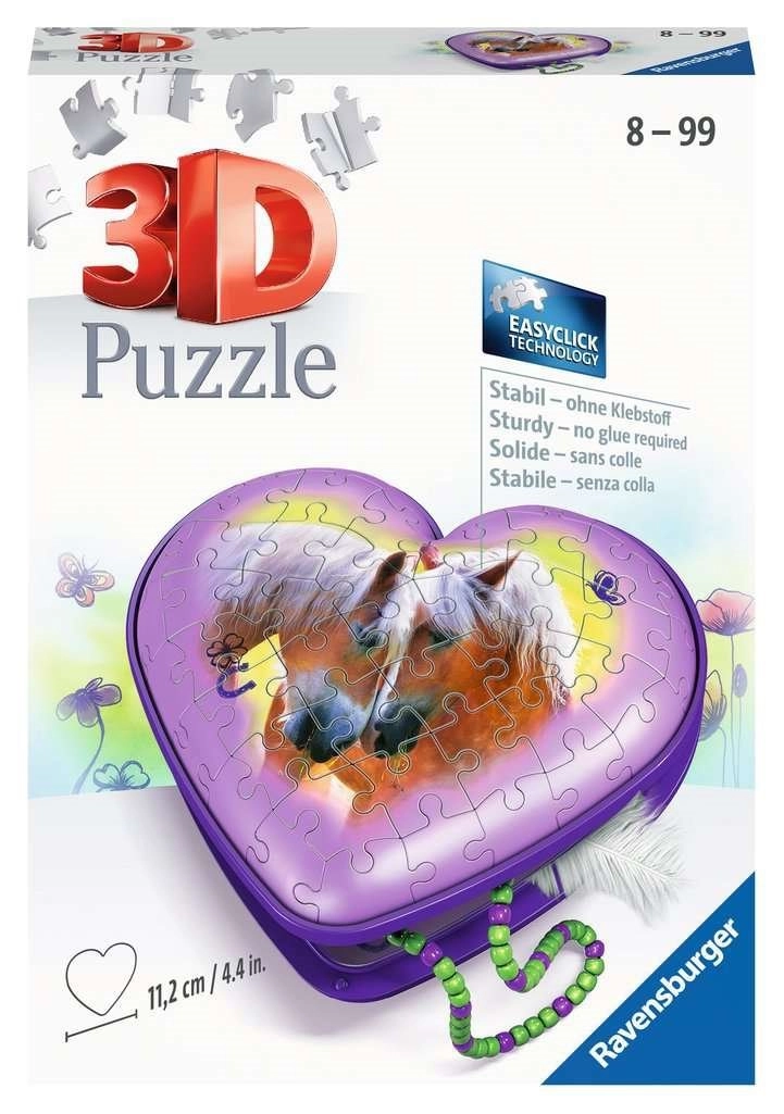 Ravensburger 3D puzzle Srdce koně 54 ks