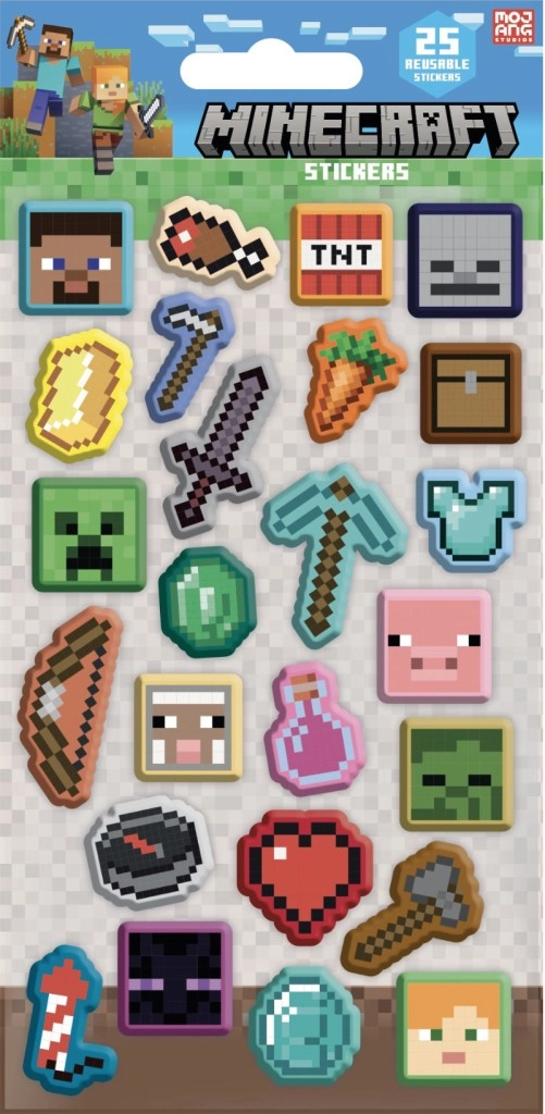 Minecraft 3D nálepky