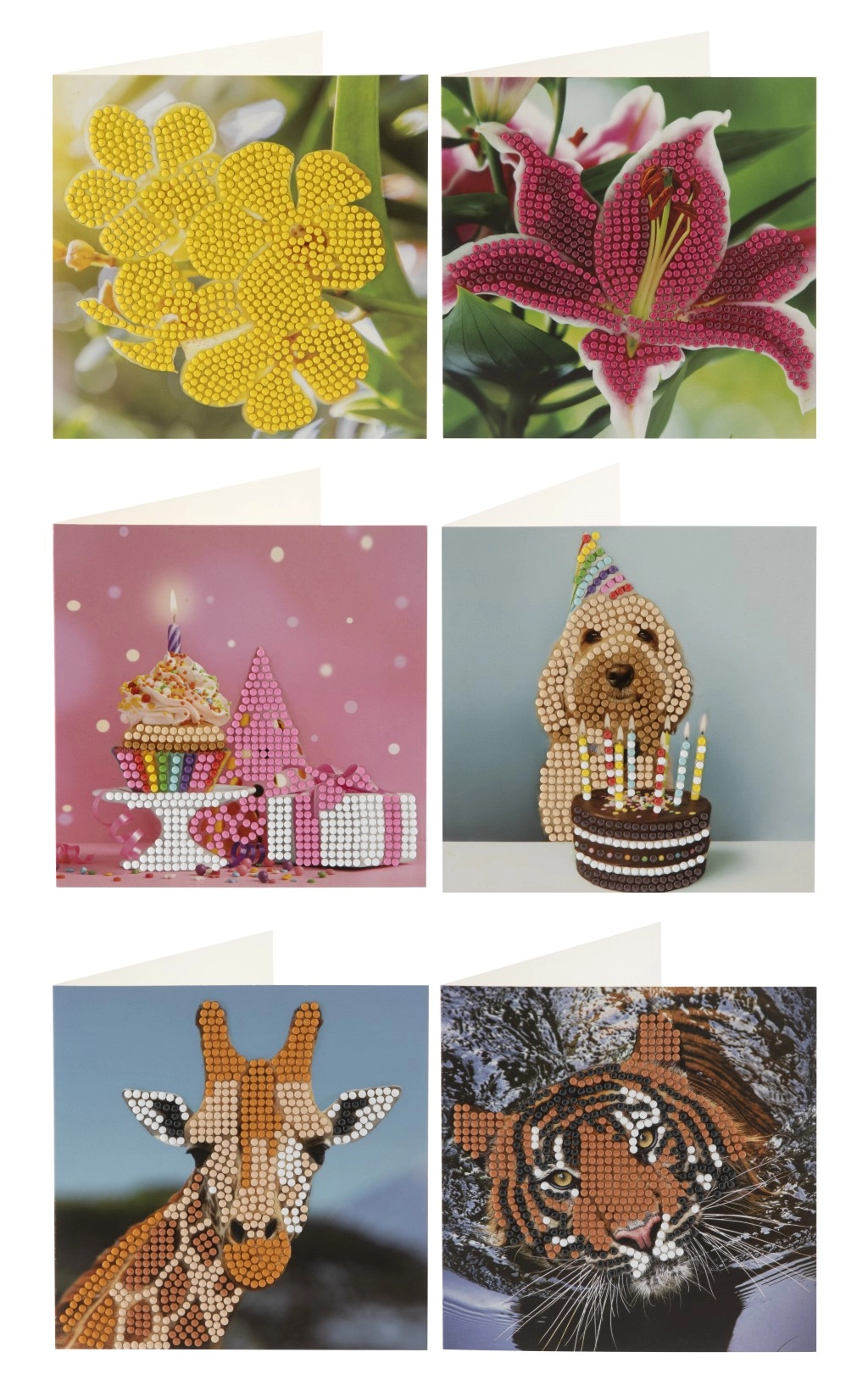 E-shop Diamantové maľovanie – priania 13 × 13 cm (sada 2 ks)