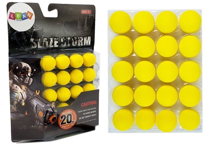 LEAN Toys 2 cm BB strely do pušky 20 ks
