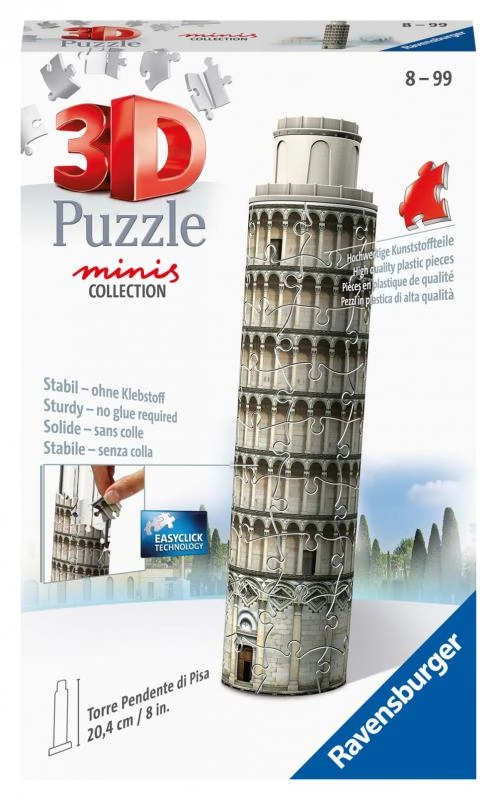 E-shop Ravensburger 3D Puzzle Mini Šikmá veža v Pise 54 ks