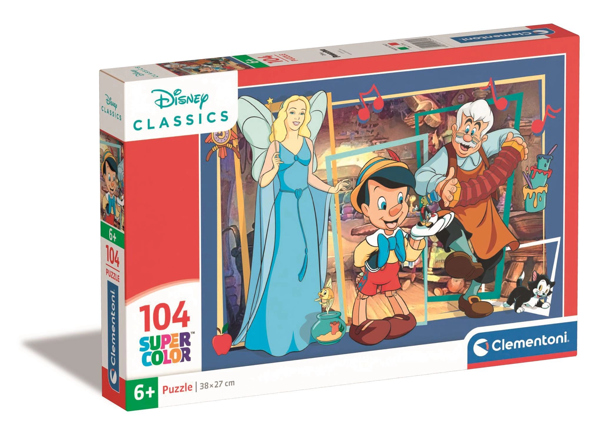 CLEMENTONI Disney: Pinocchio 104 dielov