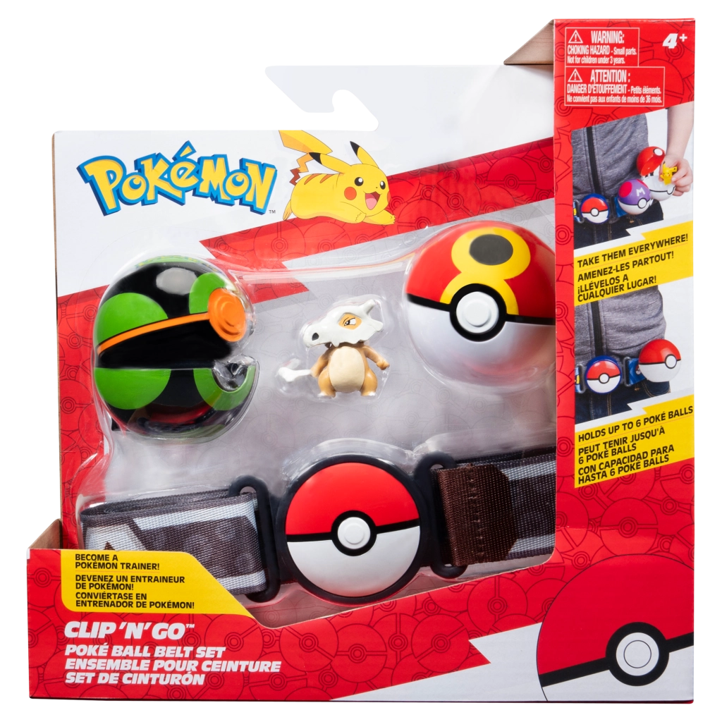 Pokémon Clip ’N’ Go pás s Pokéballmi a figúrkou Cubone