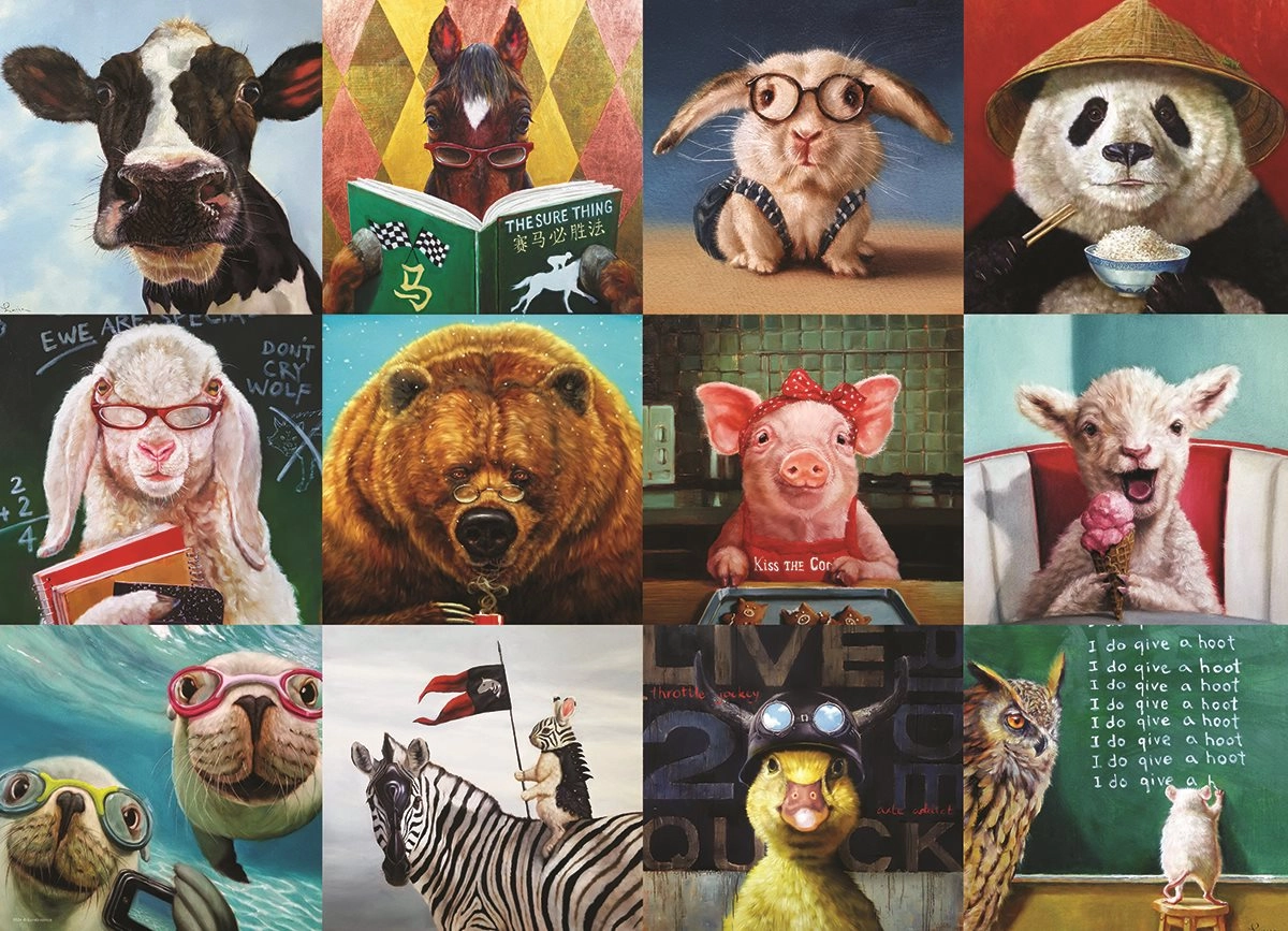 Eurographics Puzzle Zábavné Zviera 1000 Dielikov