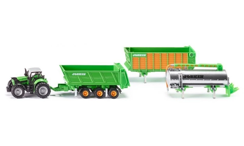 E-shop Siku Farmer Traktor Deutz se sadou přívěsů Joskin 1:87