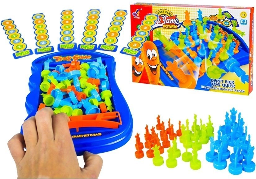 Lean Toys Arkádová hra skákajúce mrkvy