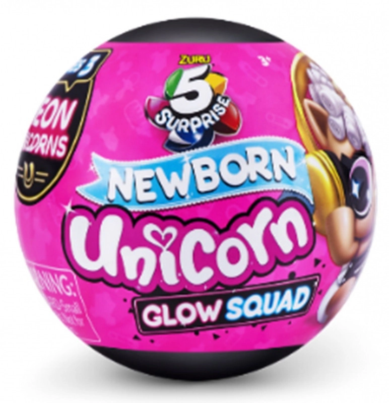 E-shop ZURU 5 Surprise Unicorn Squad Glow Squad svietiaci jednorožec v kapsule