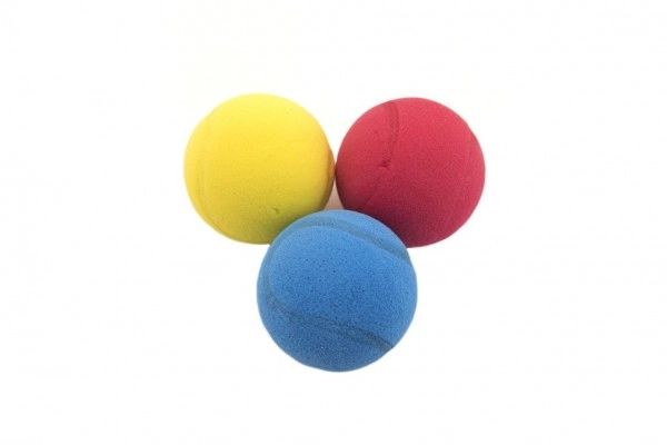 LORI Soft míč na soft tenis pěnový 7cm asst 3 barvy