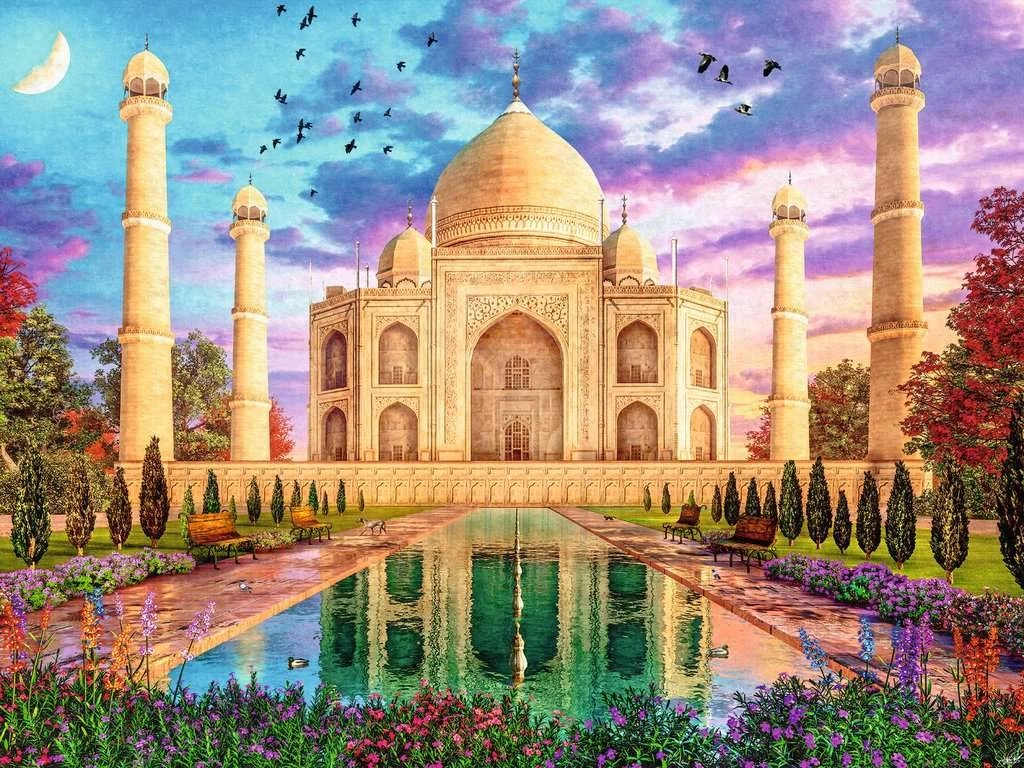 E-shop Puzzle Tádž Mahal Ravensburger 1500 dielikov