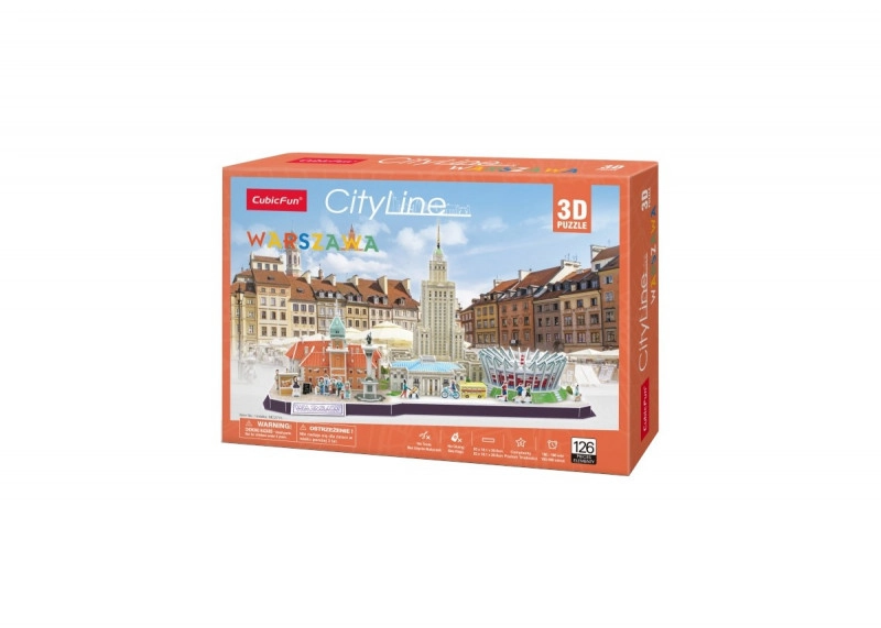 E-shop 3D puzzle CityLine panorama Varšava 159 dielikov