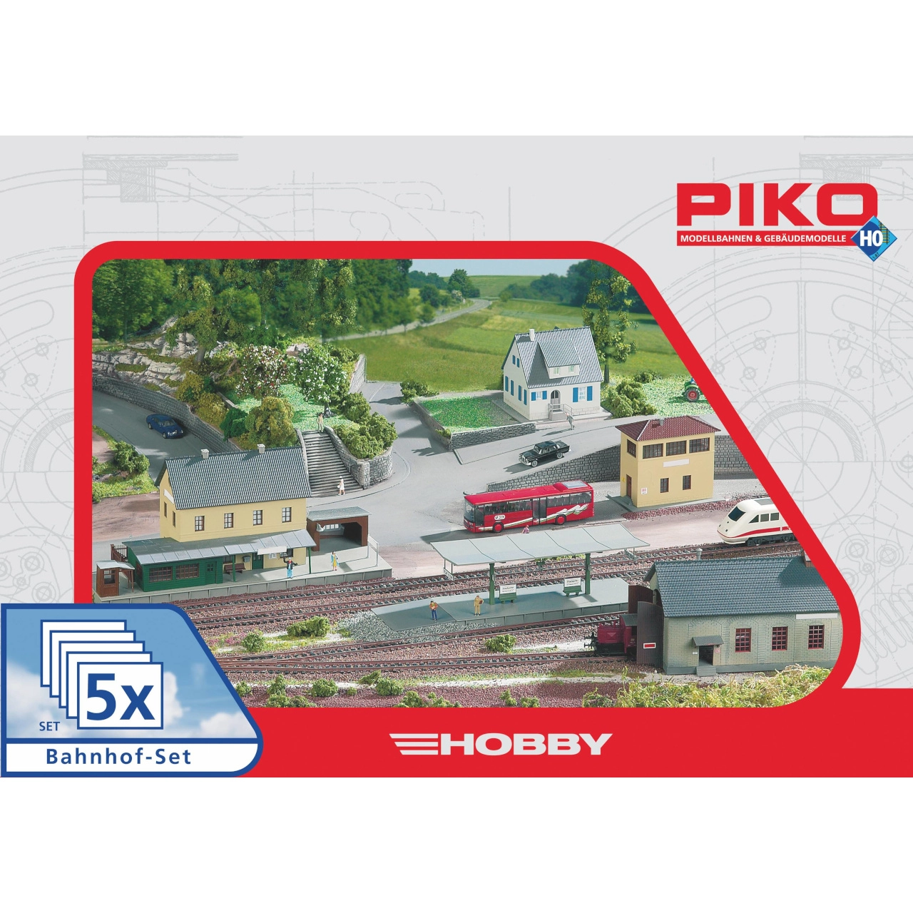 E-shop Piko Hobby sada staveb Nádraží Neustadt 5 dílů 61923
